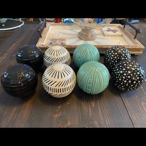 Pier 1 Ceramic Orbs